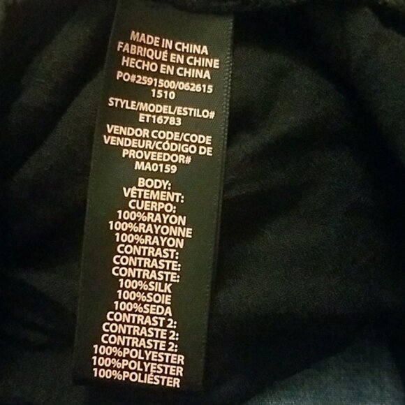 Ella Moss NWT Women's Stunning Black Pleated Lace Bib Peasant Blouse, Medium - Picture 6 of 8